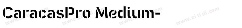 CaracasPro Medium字体转换